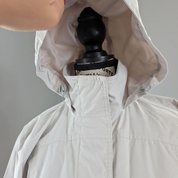 Eddie Bauer Women's Off-White Hooded Weatherproof Trench XS - Picture 7 of 16